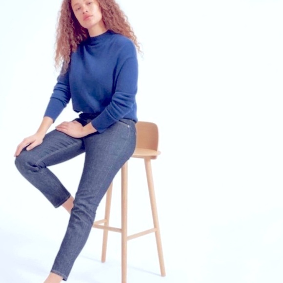 Everlane The Slim Jean Women's 32x32 Classic Blue Denim 5 Pocket Jeans - Picture 11 of 11